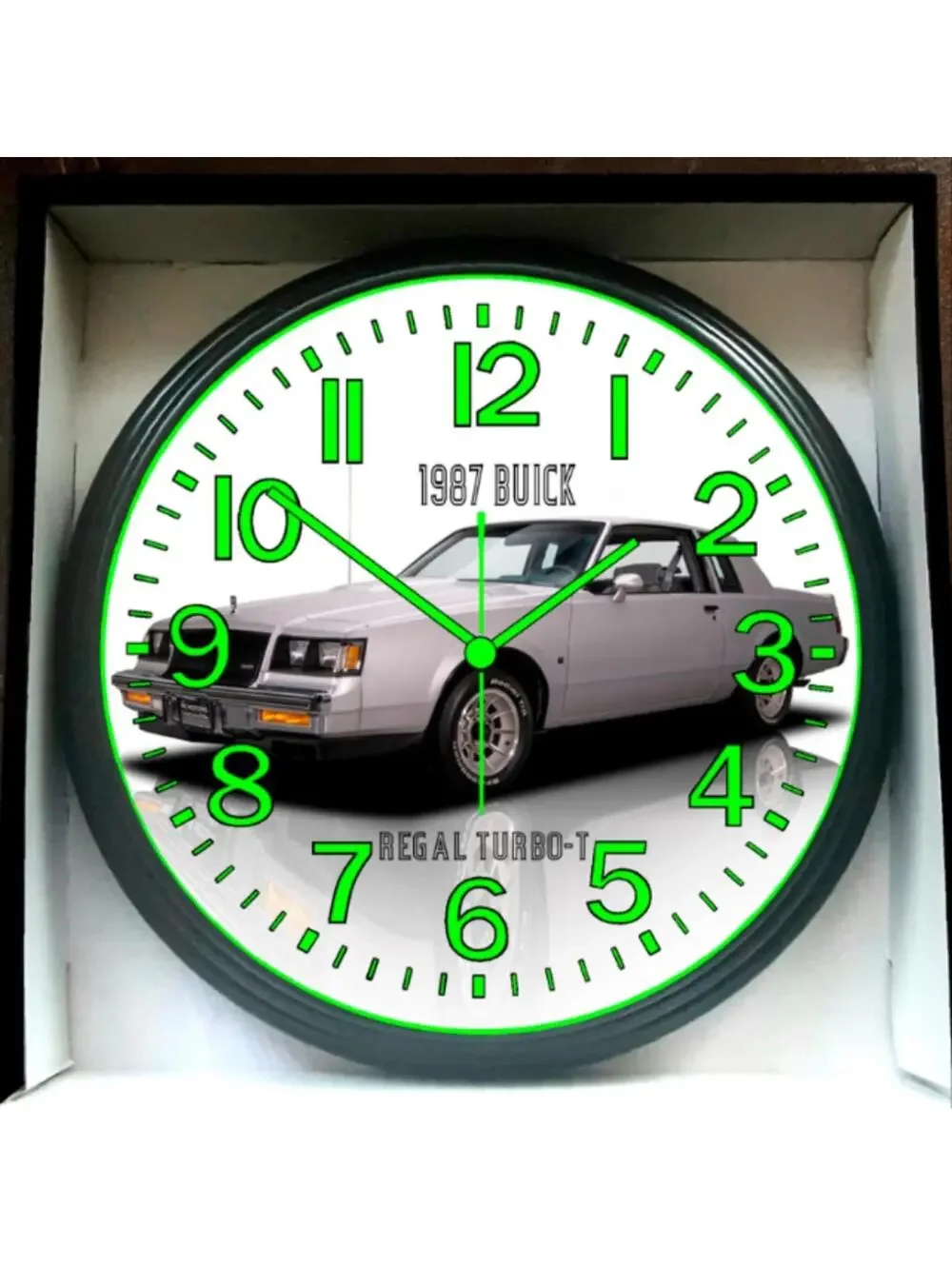 1987 Buick Regal Turbo Glow In The Dark Wall Clock New!